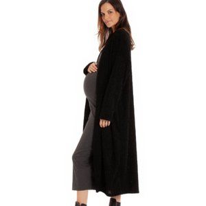 Aniche Maternity Madison Duster Sweater in Black